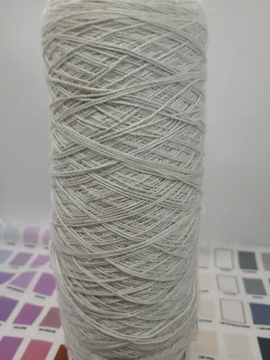 Hilo 100 % seda hilo tejer ganchillo macramé 2 lb 0,6 oz PLATEADO  Foto 1 de 3