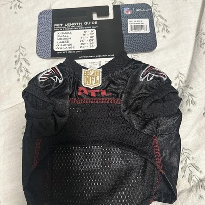 NFL Atlanta Falcons Mascota Camisa Pequeño Perro Gato Licenciado Mascota Ropa Fútbol Foto 1 de 2