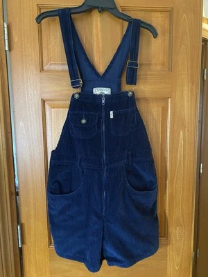 Mono Express De Colección Mujer Azul Pana Baberos Años 80’s 90’s Suelto Funky Mediano Retro Foto 1 de 4