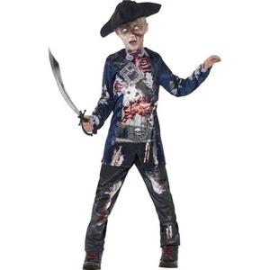 Smiffys Deluxe Jolly Rotten Pirate, Black (Size S) - Picture 1 of 1