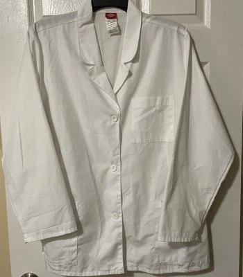 Dickies White Unisex Lab Jacket  2xl - Image 1 of 4