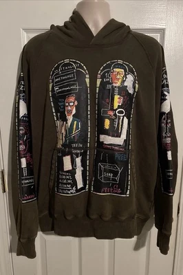 H&M x Basquiat x Ev&Tela x Who Decides War Sudadera con Capucha Basquiat Verde Para Hombre Talla L Foto 1 de 4