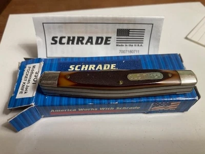 Cuchillo de colección Schrade Old Timer 33OT Middleman Jack usado Foto 1 de 4