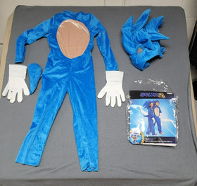 Sonic 2 The Hedgehog Deluxe Childs Costume Medium 7-8 Kids Inflatable Headpiece