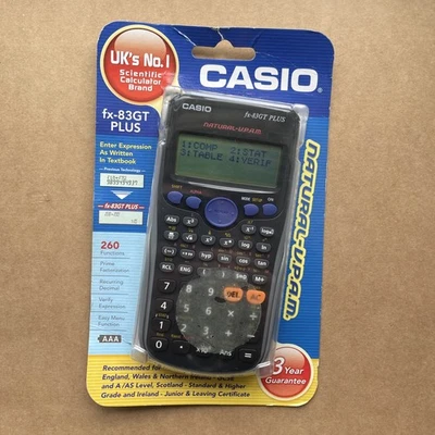 Casio FX-83GT Plus Scientific Calculator Black Factory Sealed New - Image 1 of 3