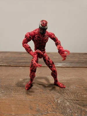 Figura de acción RED VENOM Carnage Marvel Legends ToyBiz POSABLE Spiderman 6" Foto 1 de 4