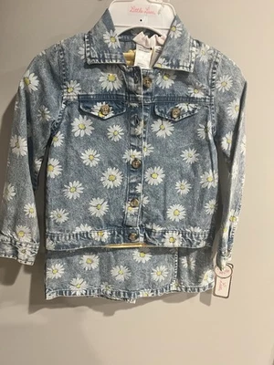 Conjunto Camisa Chaqueta Corta Little Lass Denim Daisy Talla 4 Foto 1 de 3