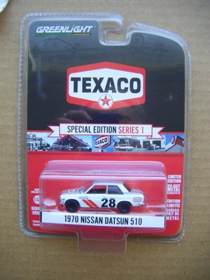 GREENLIGHT COLLECTIBLES TEXACO SPECIAL EDITION SERIES 1 1970 NISSAN DATSUN 510! - image 1 of 4