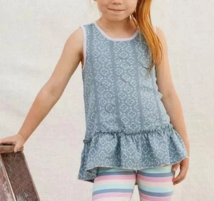 Matilda Jane Abbie Girls’ Ruffle Flounce Sleeveless Tunic Size 8 - Picture 1 of 6