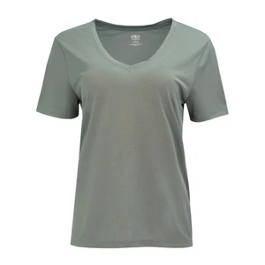 Women's Black Lapis Athletic Works Active Texture Knit V-Neck Tee size XXL (20) - Picture 1 of 6