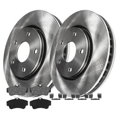 Front Disc Brake Rotors + Brake Pads for 2001 - 2010 Chrysler PT Cruiser - Image 1 of 4