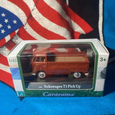 CARARAMA VOLKSWAGEN VW BUS TRANSPORTER T1 PICK UP 1:43 DIECAST Foto 1 de 4