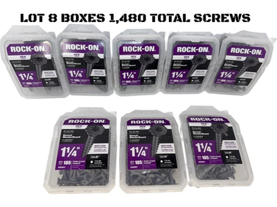 Tornillos para tablero de cemento Rock On 23301 #9 x 1-1/4 185PK respaldo de azulejos ducha Kerdi Go Foto 1 de 4