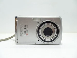 PENTAX Optio E60 10.1 MP Digital Camera - Silver Tested. - Picture 1 of 8