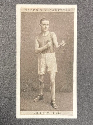 1928 Ogden's Pugilists in Action Tobacco Card Johnny Hill #18 Boxing - Image 1 of 2