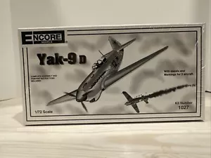 Kit de avión modelo Yak-9D escala 1:72 Encore Models #1027 nuevo sellado - Imagen 1 de 3