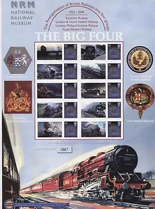 GREAT BRITAIN 2008, NATIONAL RAILWAY MUSEUM, SMILERS SHEET, MNH - Bild 1 von 1