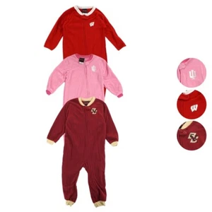 Manta para dormir con logotipo de equipo con cremallera completa de la NCAA talla pequeña (2T-4T) - Imagen 1 de 4