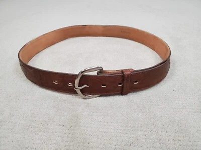 Tony Lama Belt Size 36 Brown Leather Western Cowboy Gold Label Made In USA 21228 - Imagem 1 de 4