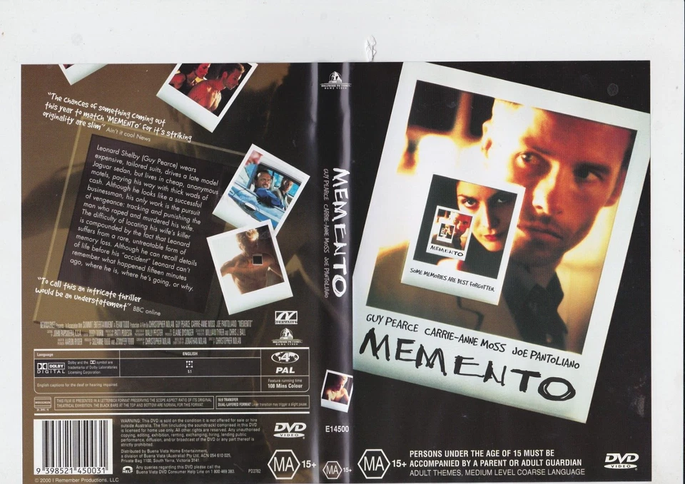 Memento  (Action crime   ) - Image 1 of 1