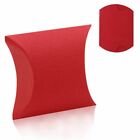 Pillow-Box Faltschachtel Fix-Box Karton Verpackung Aufbewahrung Schmuck Etui Rot