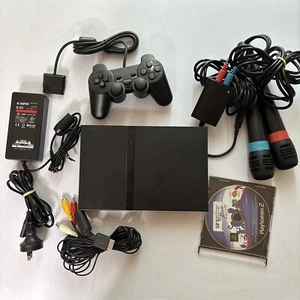 Sony Playstation 2 Slim Console Controller SingStar Rock Ballads Microphone PAL - Picture 1 of 12