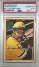 Willie Stargell auto card #16 Topps 1985 Pittsburgh Pirates MLB PSA Encap