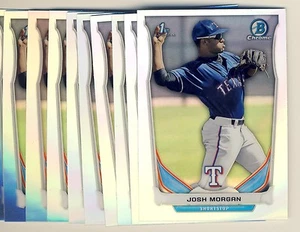 (30) 2014 Bowman Chrome Draft Refractor Josh Morgan Rookie LOTE Rangers DP90 - Imagen 1 de 1