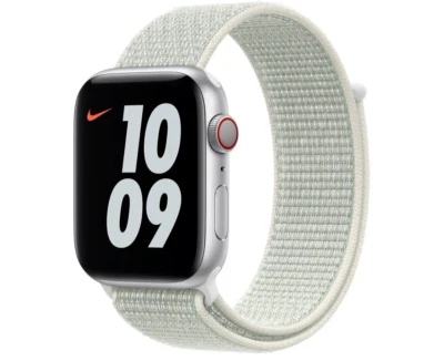 GENUINE APPLE WATCH 44MM 45MM 46MM 49MM NIKE SPORT LOOP BAND STRAP SPRUCE AURA - Image 1 of 4