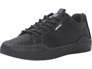 Levis Men's EST-LO-Metro-Modern Sneakers Low-Top Shoes Black Mono Chrome - Picture 1 of 96