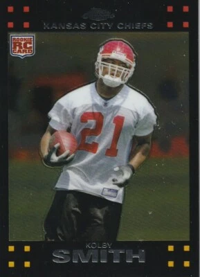 2007 Topps Chrome #TC197 Kolby Smith RC Kansas City Chiefs Louisville Cardinals - Image 1 of 2