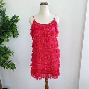 Unbranded Women's Size 6-8 Red 20's Style Flapper Dress Costume Party - Picture 1 of 7