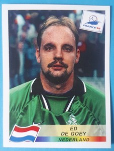 Panini World Cup 1998 France Sticker No. 316 Ed De Goey Nederland Holland Toilet 98