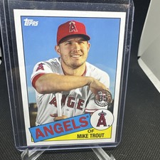 2020 Topps - 1985 Topps Baseball #85-1 Mike Trout Holo Insert Angels 35th Topps