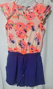 Girl's Japna Kids Romper Blue/Orange Shorts/Tank Size 10 - Picture 1 of 7