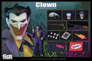 SSRTOYS Clown The Joker Animated Styles 1/6th Collectibles Action Figure New - Picture 1 of 9