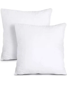 22x22 Euro Pillow Inserts Set of 2, Soft Hypoallergenic Square - Picture 1 of 3