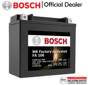 YTX14-BS SEALED BOSCH GEL BATTERY KAWASAKI W 650 2000 2001 2002 - Picture 1 of 7