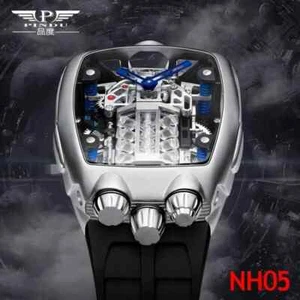 PINDU DESIGN! Mens Watches Top Brand Luxury Automatic Watch Engine 16 Cylinder - Picture 1 of 12