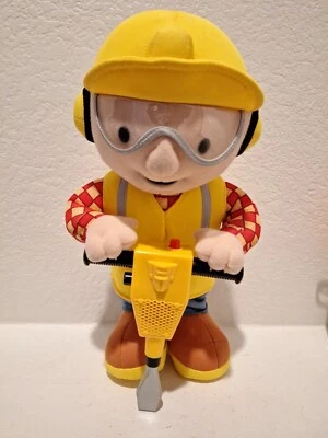 Bob The Builder 2001 12 pulgadas Talking Jack Hammer juguete peluche Hasbro funciona Foto 1 de 4