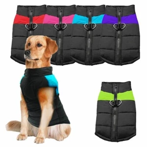 Dog Jackets,Warm Winter Coat Zip Up Back,Waterproof,eiderdown. - Imagen 1 de 18