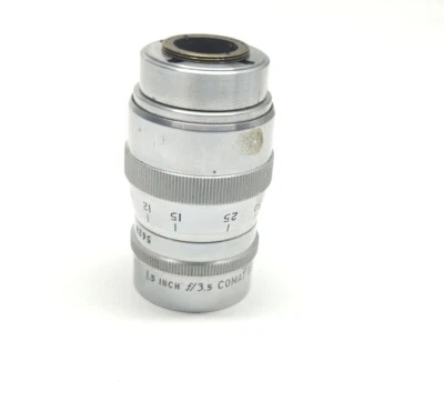 Bell & Howell Super Comat 1.5" f/3.5 Vintage D Mount Movie Camera Lens - Image 1 of 4