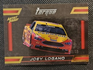 2016 Panini Torque Racing Joey Logano Artist Proof #/50
