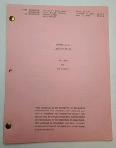 MAGNUM, P.I. / Rob Gilmer 1983 TV Drehbuch, Tom Selleck & Roger E. Mosley "I Do?" - Bild 1 von 11