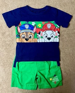 Paw Patrol - Toddler Boys 2 Piece Shorts & Tee Set - Size 2T - New - Drawstring - Picture 1 of 1