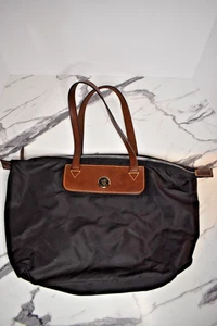 Dooney Bourke schwarz Nylon mit Lederriemen Reise oder Make-Up - Bild 1 von 8