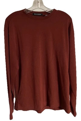 MICHAEL BRANDON Soft Terracotta PULLOVER Sweater Size Medium - Image 1 of 4