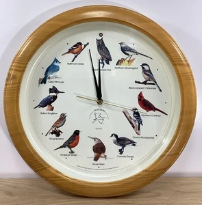 National Audubon Society Quarz Singvogel Uhr Kunstholzrahmen GETESTET (L2) - Bild 1 von 10