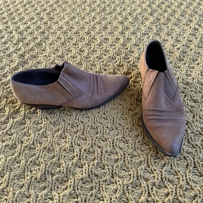 Vintage 80s Guess Georges Marciano Embossed Leather Western Booties Size 7.5 B - Image 1 of 4