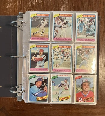 1980 Topps Baseball Complete Set 1-726    Rickey Henderson Rookie RC!!    NM-MT! - Image 1 of 4